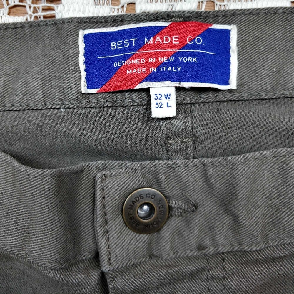 NWT Best Made Company Standard Grommet 5 Pocket Pants 32x32 Made in Italy